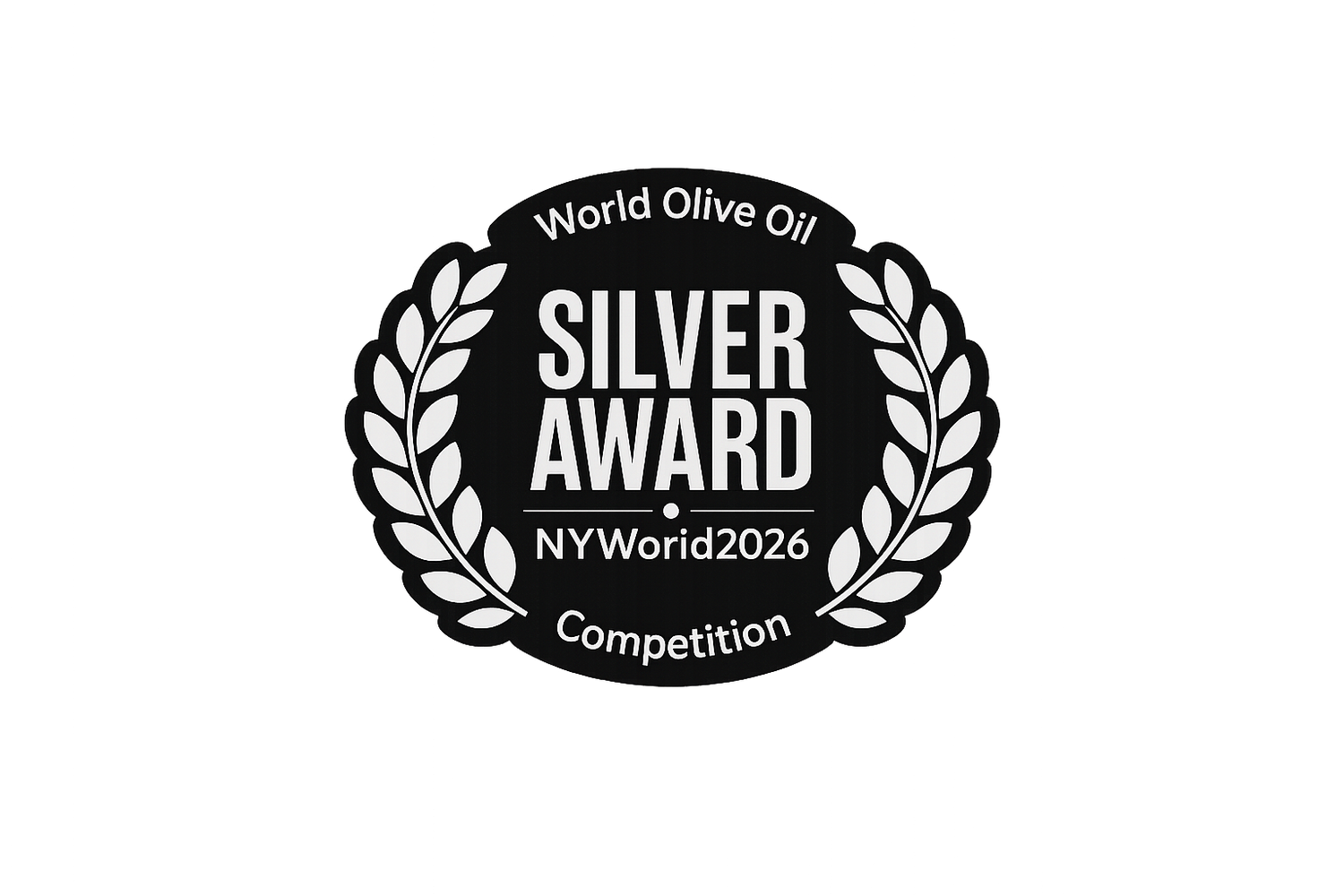 Silver Award badge from NYWorld2026 Competition on a white background